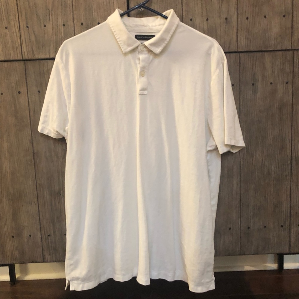 White banana republic men’s XL casual polo.